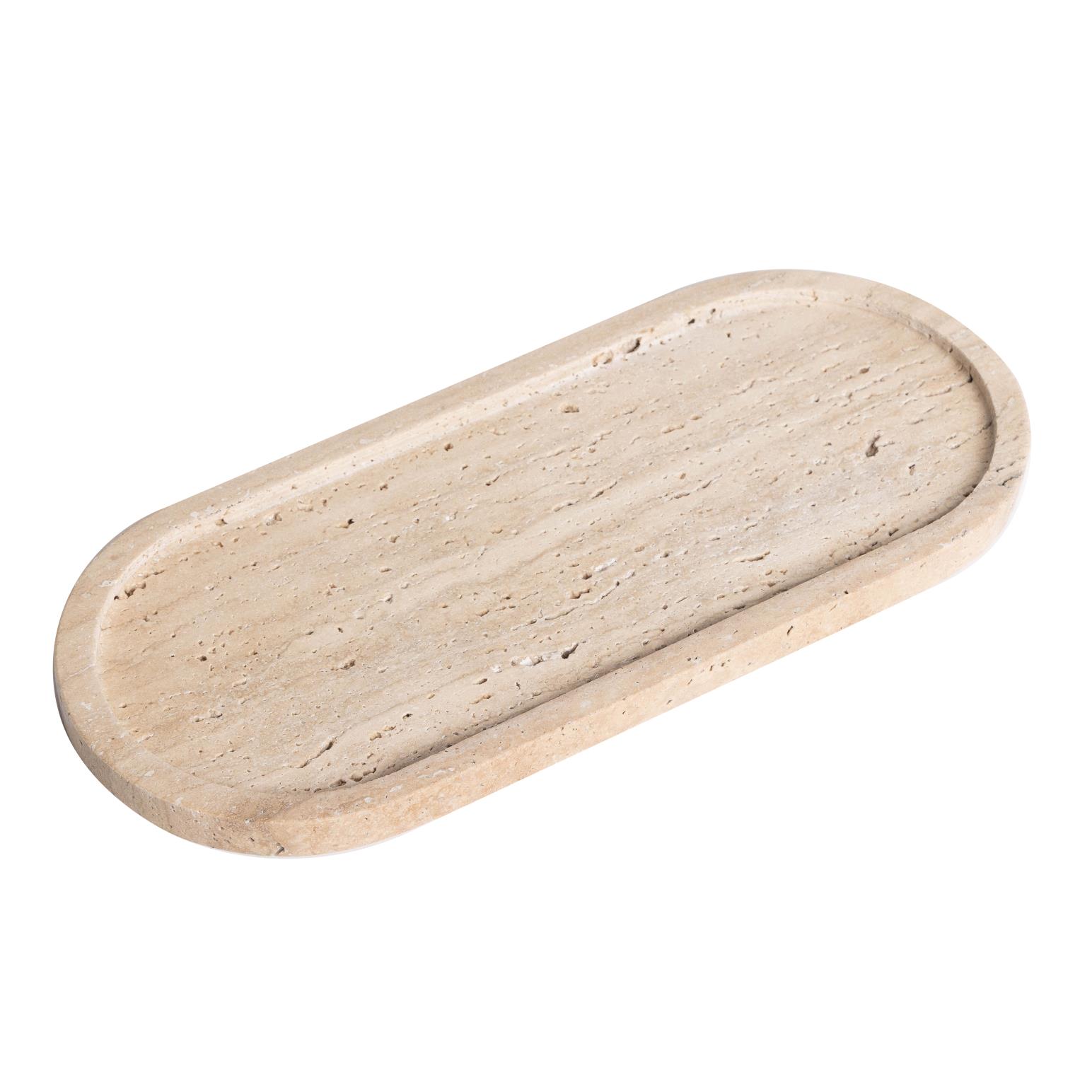 NED Collections Line Tray - Light Travertine